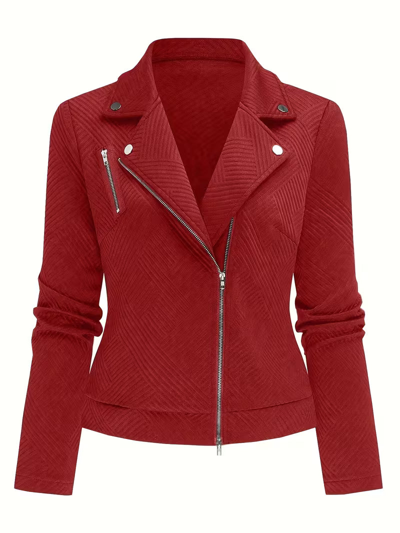 BEAUMONT NICE | VESTE BIKER GÉOMÉTRIQUE POUR FEMMES