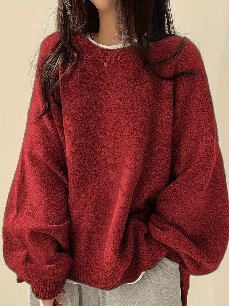 BEAUMONT NICE | PULL CLASSIQUE ÉPAULES TOMBANTES POUR FEMMES