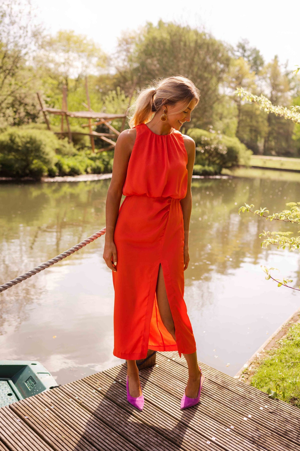 BEAUMONT NICE | ROBE MIDI SANS MANCHES POUR FEMMES