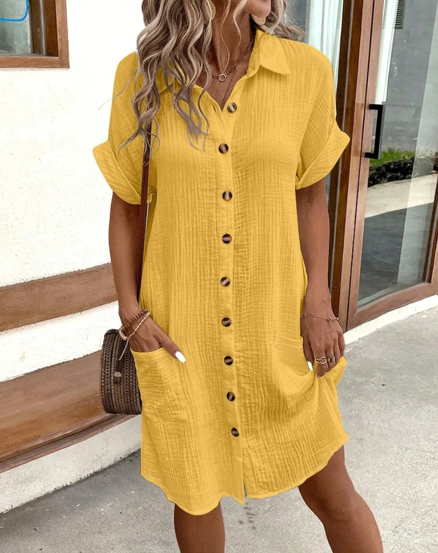 BEAUMONT NICE | ROBE MINI À COL EN V POUR FEMMES