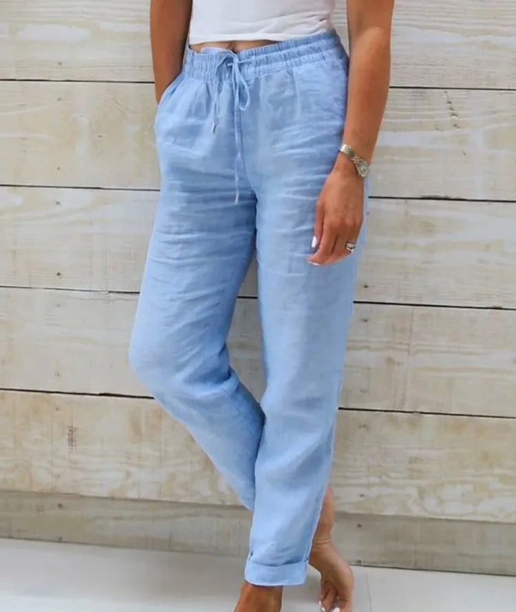 BEAUMONT NICE | PANTALON TAILLE D'ÉTÉ POUR FEMME