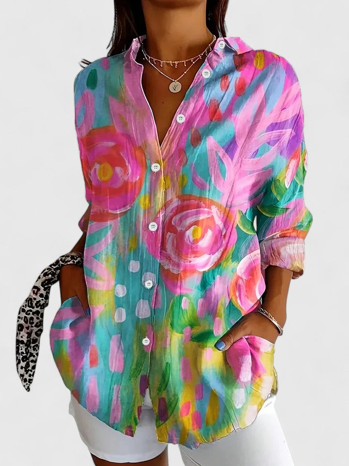 BEAUMONT NICE | BLOUSE IMPRIMÉE CLASSIQUE POUR FEMME