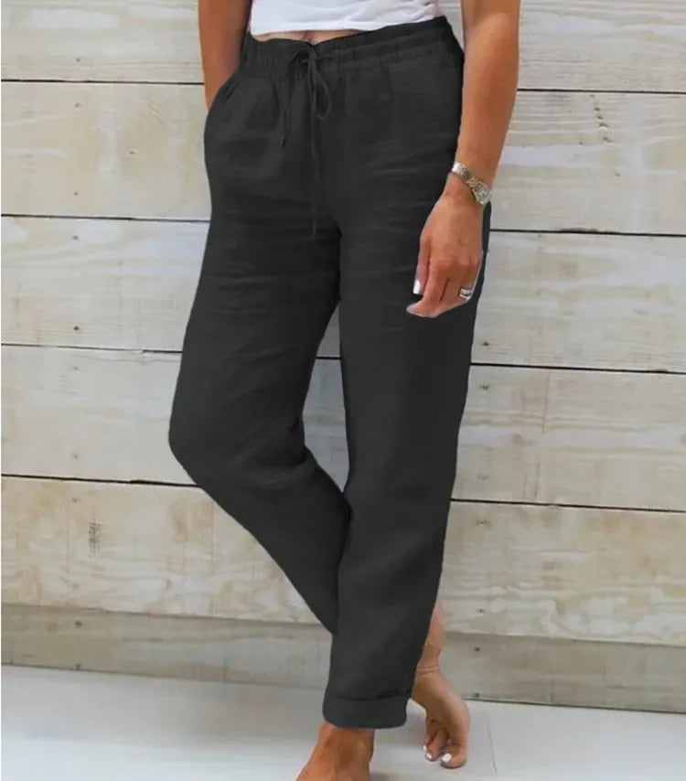 BEAUMONT NICE | PANTALON TAILLE D'ÉTÉ POUR FEMME
