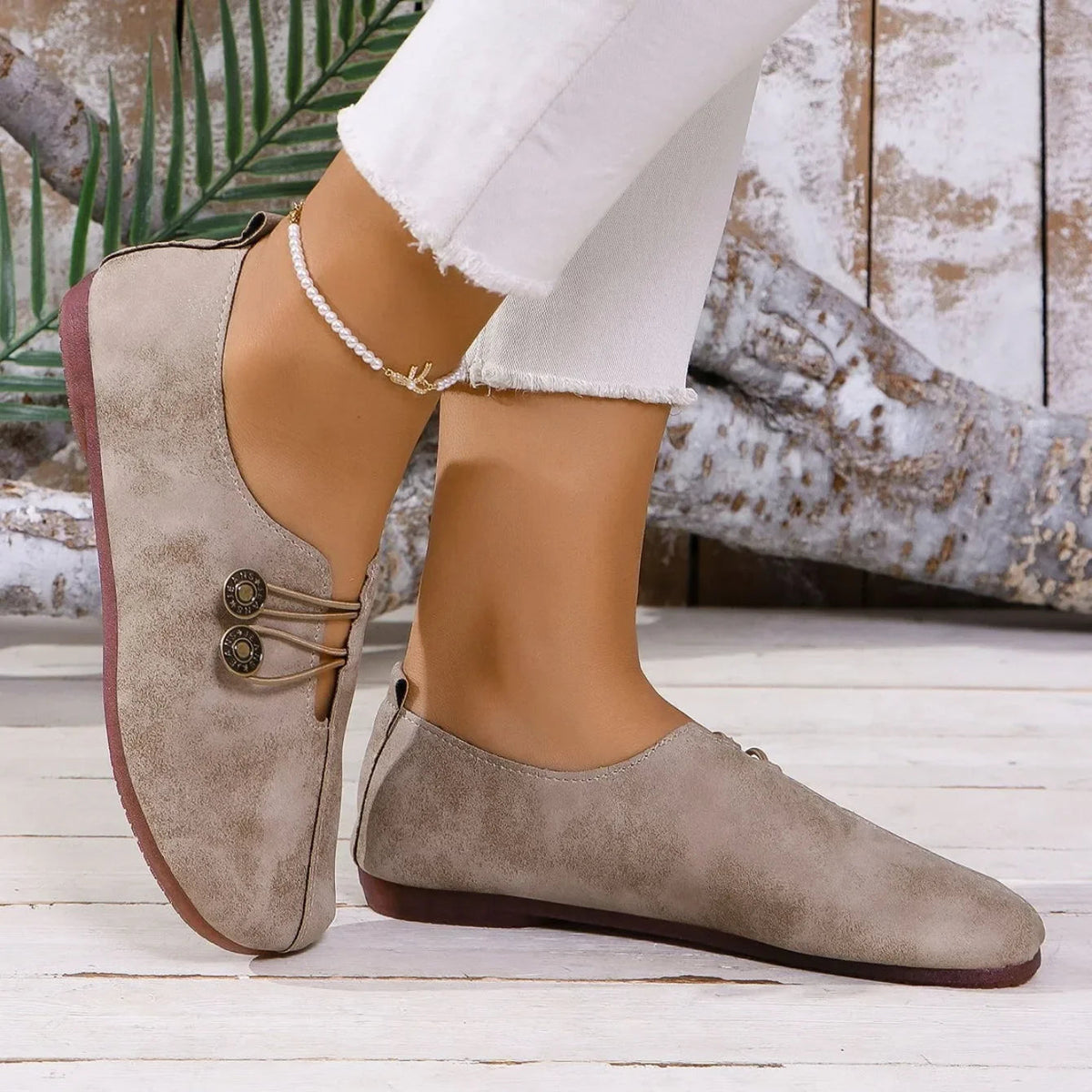 BEAUMONT NICE | CHAUSSURES MOCASSINS BOUTON POUR FEMMES