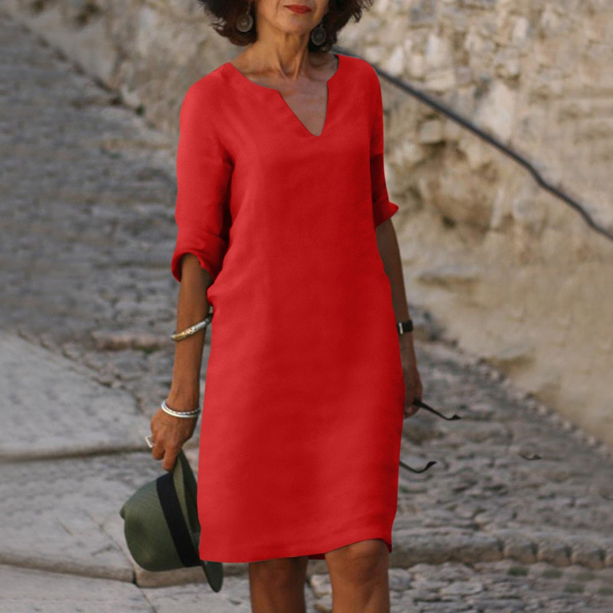 BEAUMONT NICE | ROBE À MANCHES TROIS QUARTS POUR FEMMES