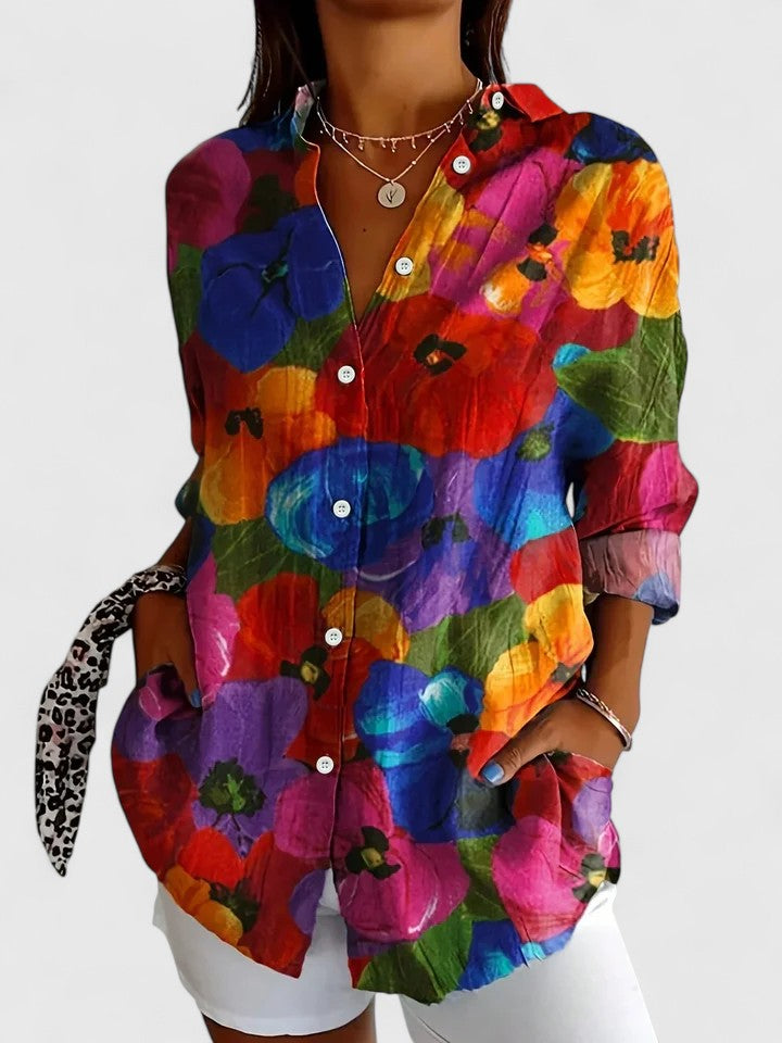 BEAUMONT NICE | BLOUSE IMPRIMÉE CLASSIQUE POUR FEMME