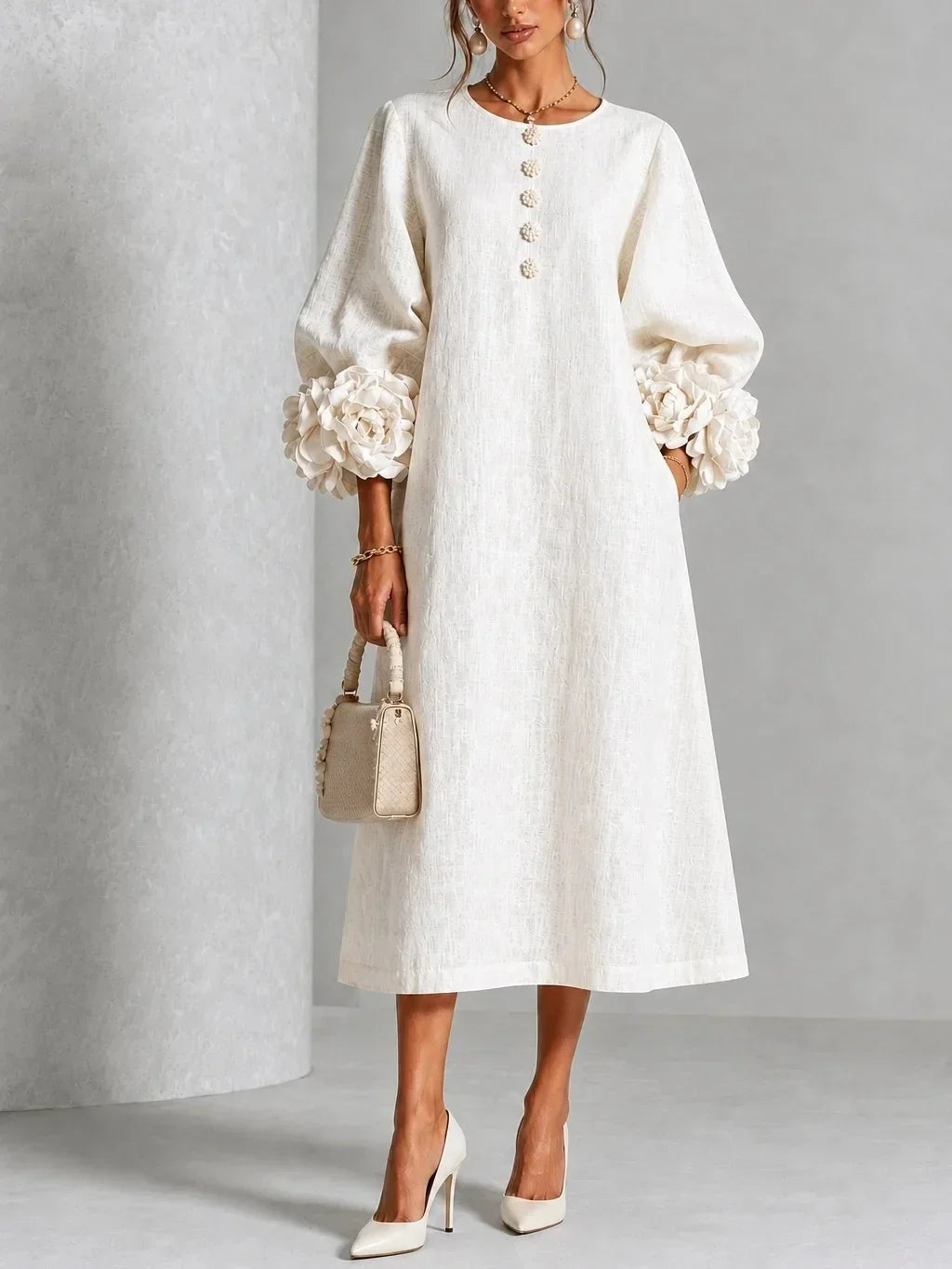 BEAUMONT NICE | ROBE MIDI ROMANTIQUE POUR FEMMES
