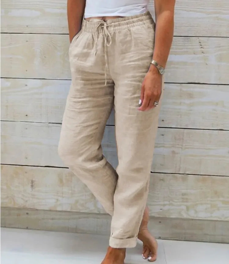 BEAUMONT NICE | PANTALON TAILLE D'ÉTÉ POUR FEMME