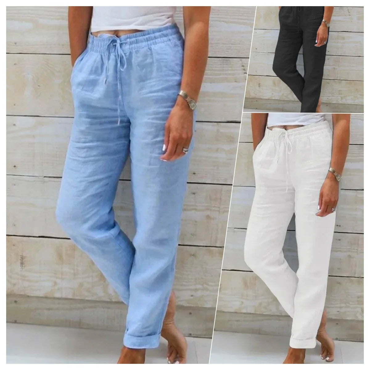 BEAUMONT NICE | PANTALON TAILLE D'ÉTÉ POUR FEMME