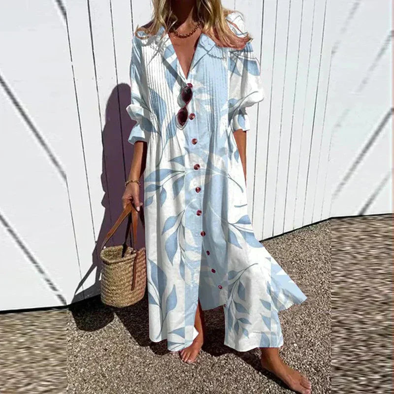 BEAUMONT NICE | ROBE MAXI IMPRIMÉE POUR FEMMES