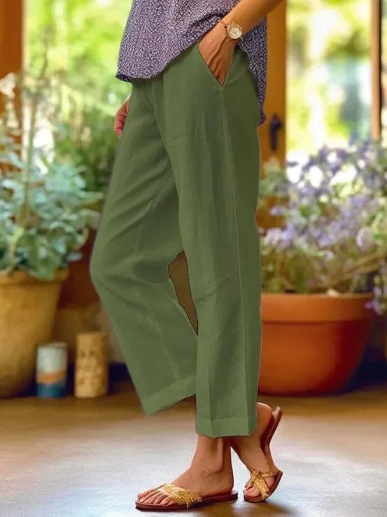 BEAUMONT NICE | PANTALON COUPE RELAXÉE EN LIN POUR FEMME