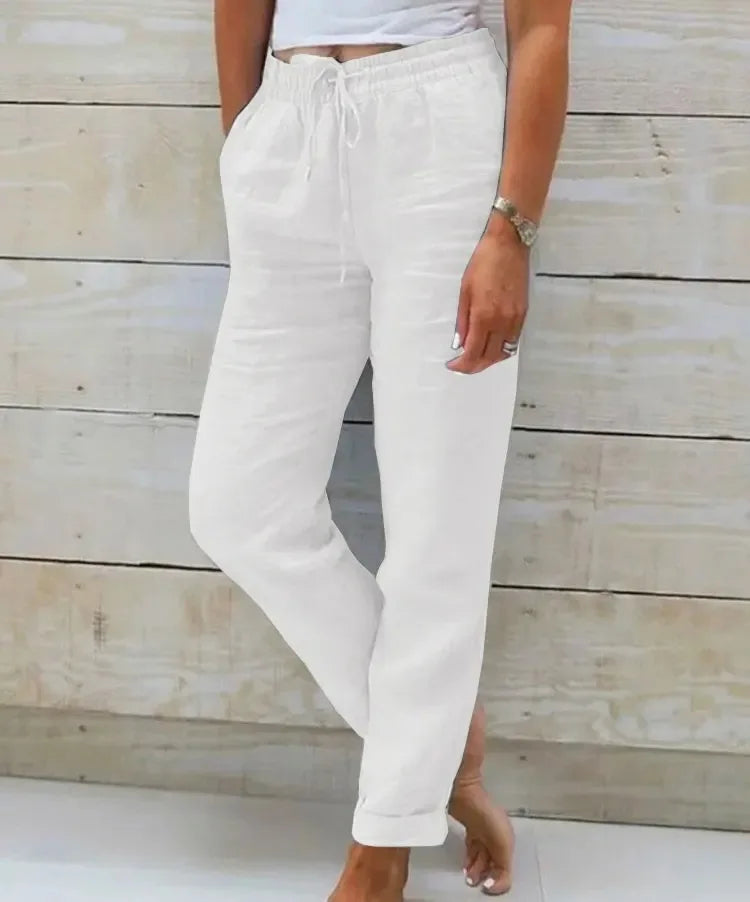 BEAUMONT NICE | PANTALON TAILLE D'ÉTÉ POUR FEMME