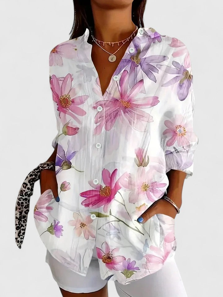 BEAUMONT NICE | BLOUSE IMPRIMÉE CLASSIQUE POUR FEMME