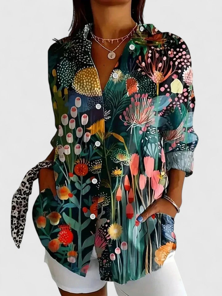 BEAUMONT NICE | BLOUSE IMPRIMÉE CLASSIQUE POUR FEMME