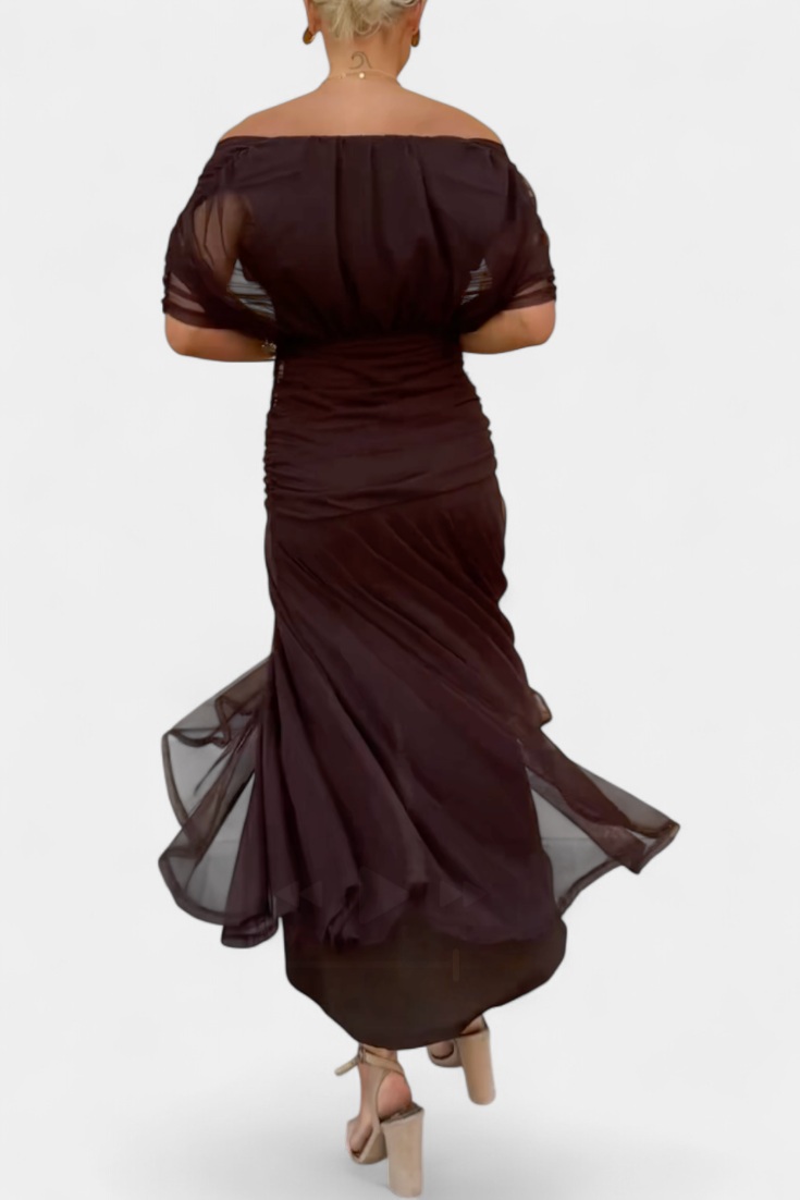BEAUMONT NICE | CHIC ROBE MAXI À COL EN V POUR FEMMES