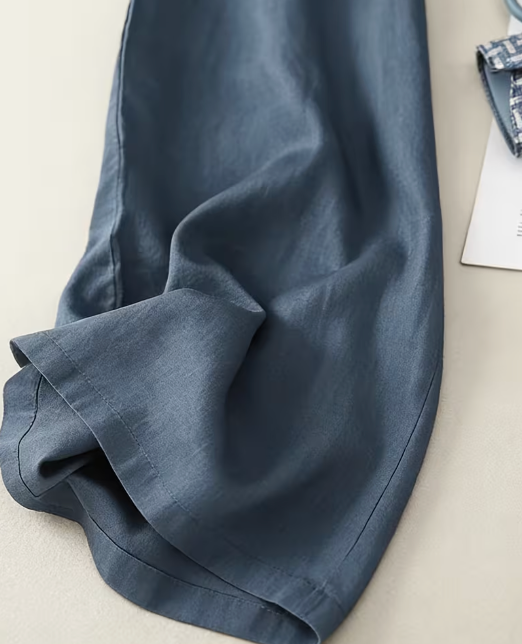 BEAUMONT NICE | PANTALONS EN LIN À JAMBES LARGES POUR FEMMES
