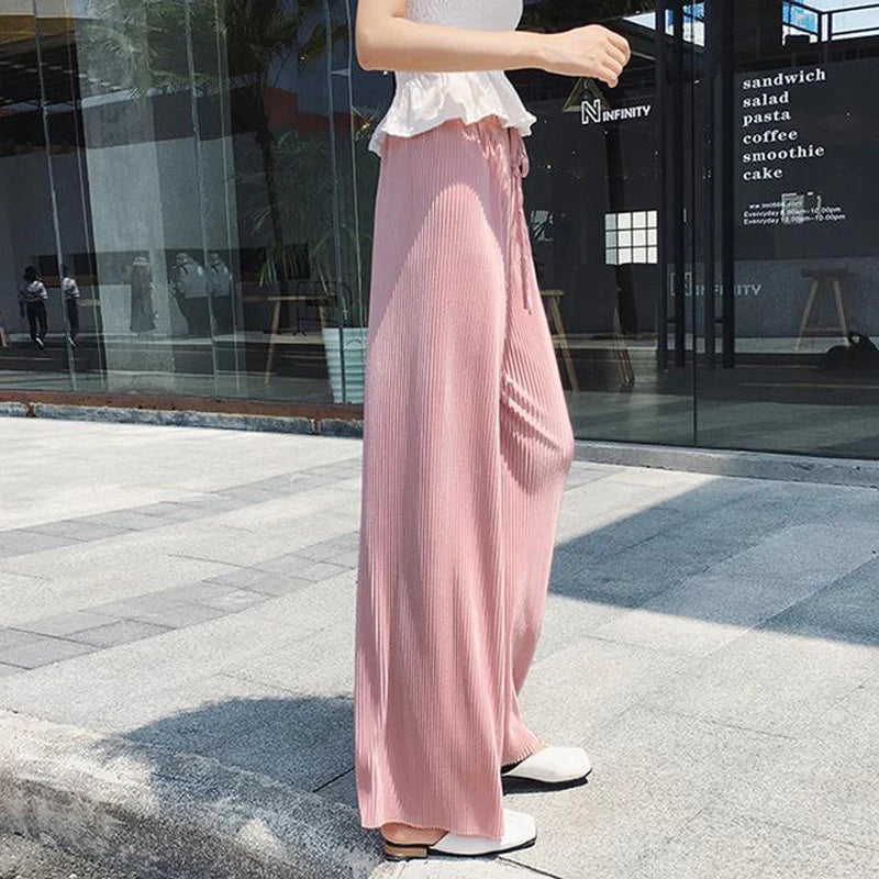 BEAUMONT NICE | PANTALONS PLISÉS À JAMBES LARGES POUR FEMMES