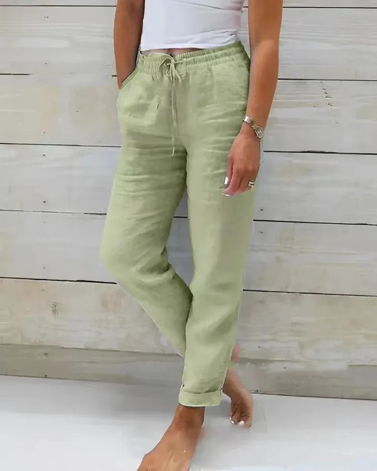 BEAUMONT NICE | PANTALON TAILLE D'ÉTÉ POUR FEMME