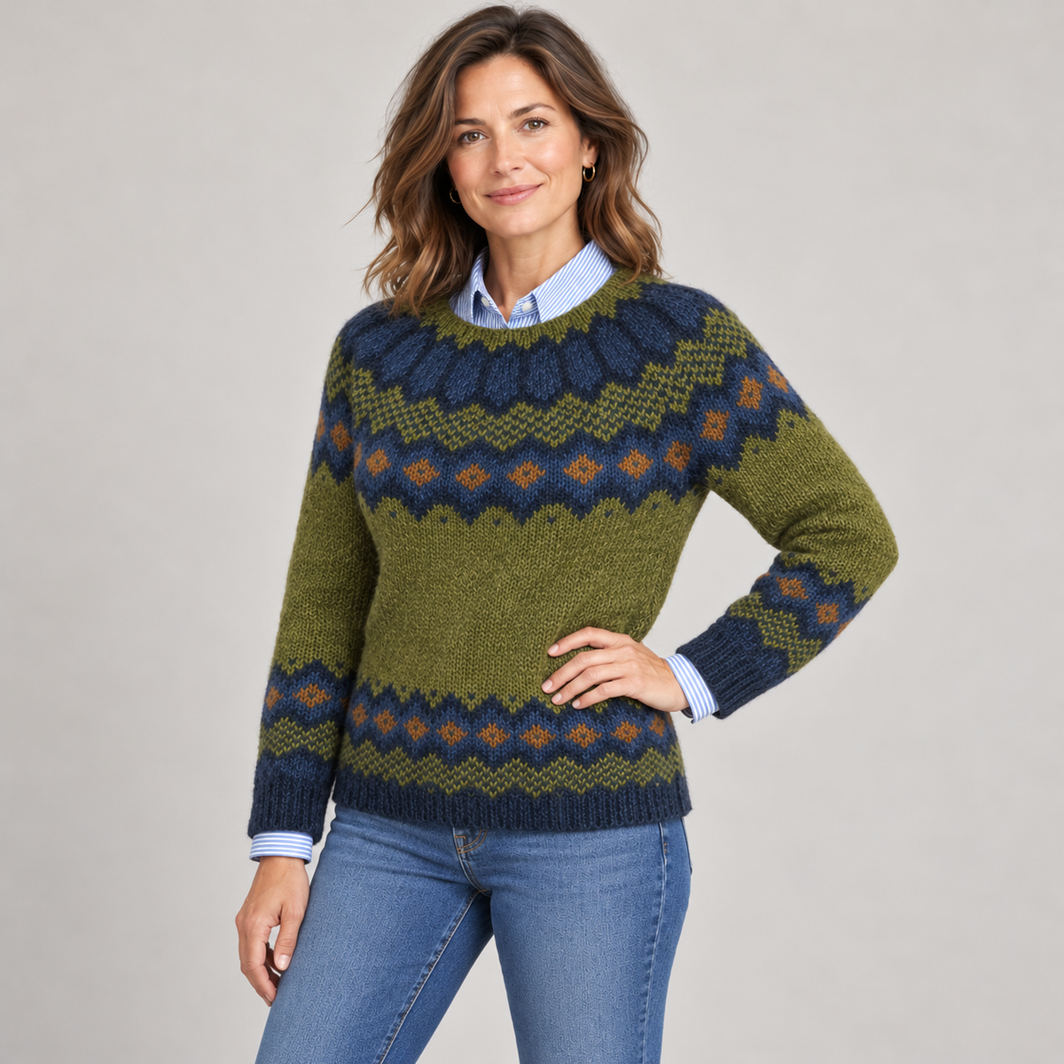 BEAUMONT NICE | SWEAT À MOTIF DIAMANT POUR FEMMES