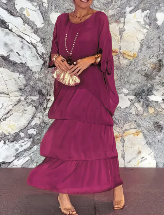 BEAUMONT NICE | ROBE MAXI FLUIDE POUR FEMMES