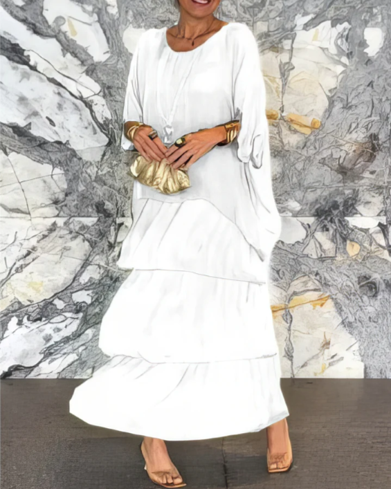 BEAUMONT NICE | ROBE MAXI FLUIDE POUR FEMMES