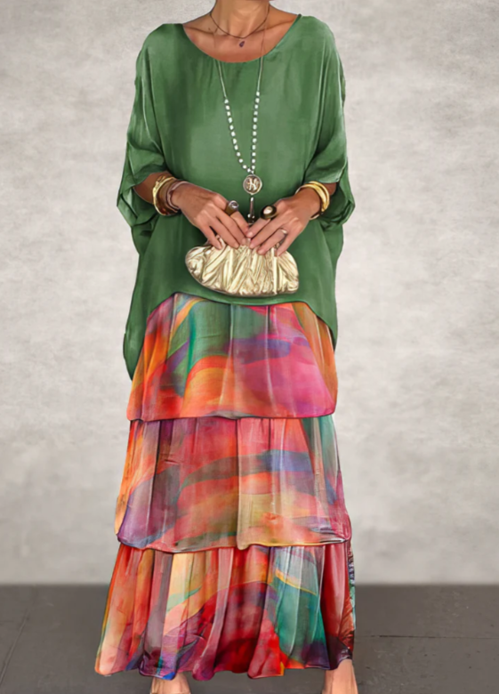 BEAUMONT NICE | ROBE MAXI FLUIDE POUR FEMMES