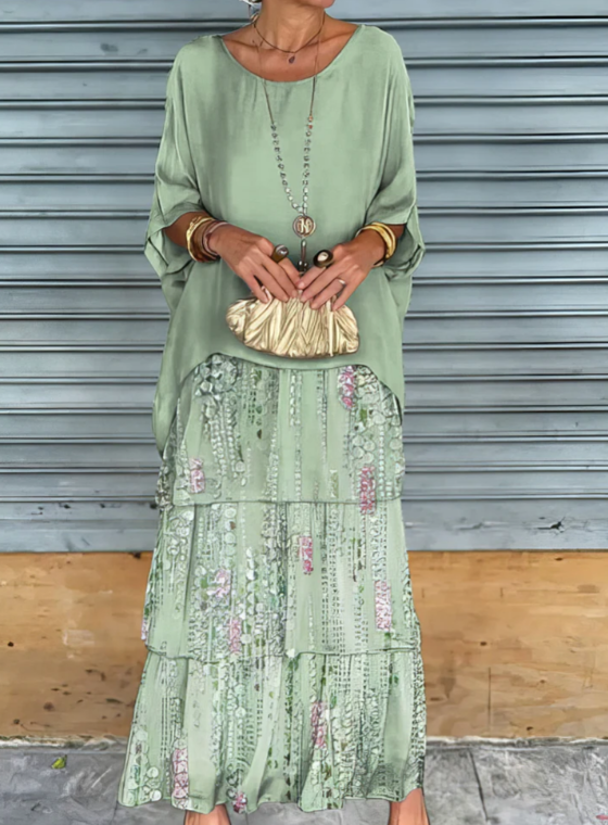 BEAUMONT NICE | ROBE MAXI FLUIDE POUR FEMMES