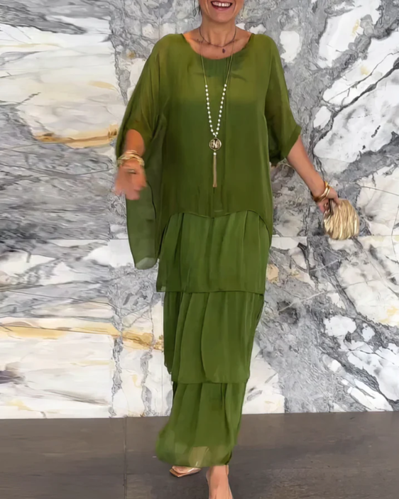 BEAUMONT NICE | ROBE MAXI FLUIDE POUR FEMMES