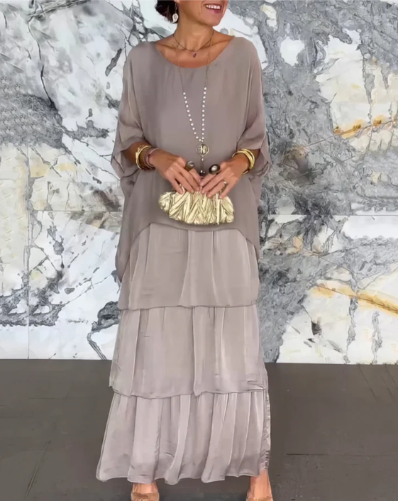 BEAUMONT NICE | ROBE MAXI FLUIDE POUR FEMMES