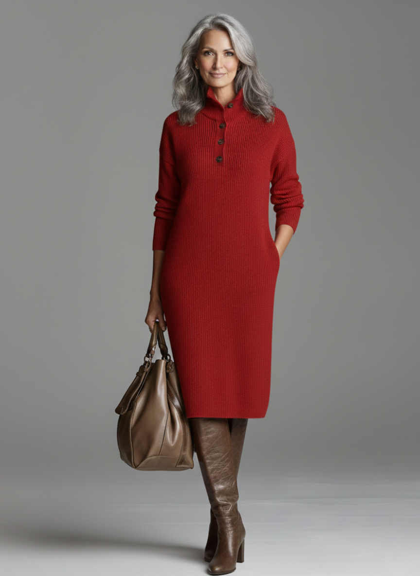 BEAUMONT NICE | ROBE MIDI RIBBÉE POUR FEMMES
