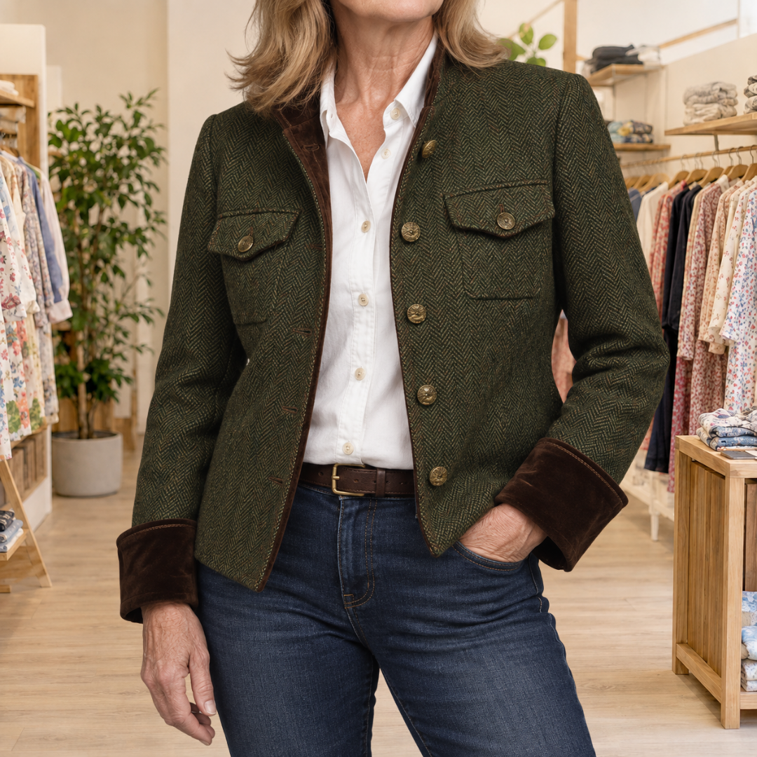 BEAUMONT NICE | VESTE TEXTURÉE EN CHEVRON POUR FEMMES