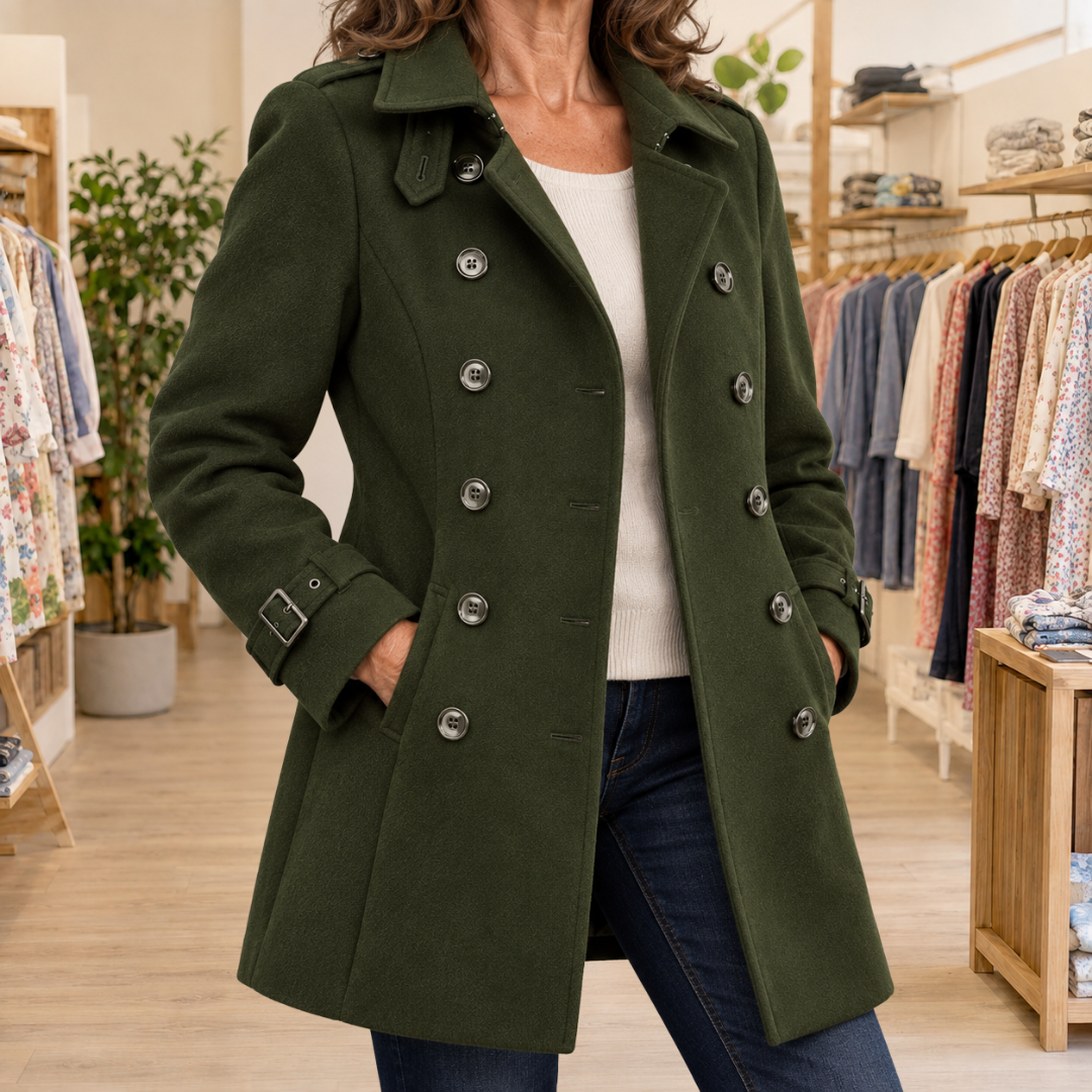 BEAUMONT NICE | TRENCH LONG BOUTONNÉ POUR FEMMES