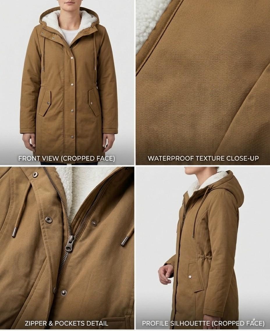 BEAUMONT NICE | PARKA D'HIVER DOUBLÉE EN POLAIRE POUR FEMMES