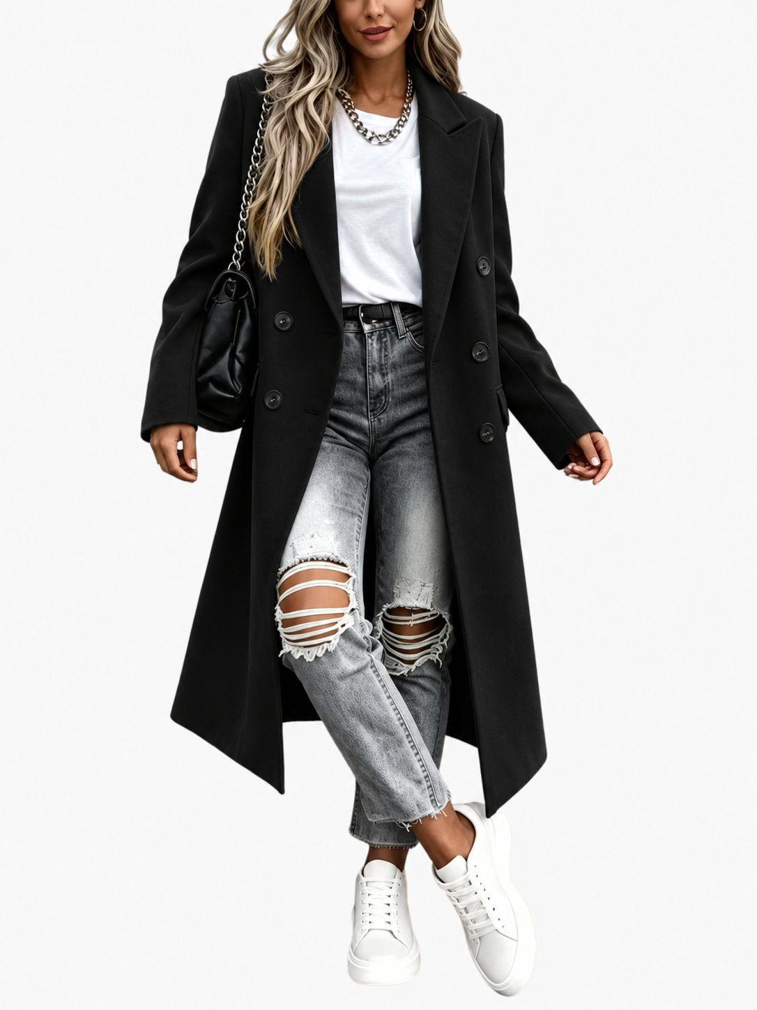 BEAUMONT NICE | TRENCH MANTEAU SOUS LE GENOU POUR FEMMES