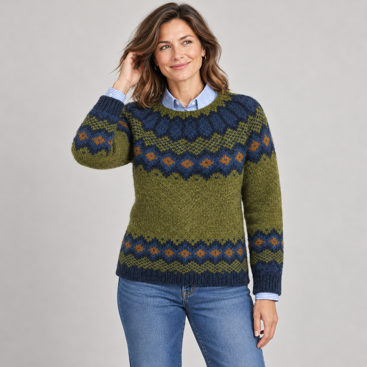 BEAUMONT NICE | SWEAT À MOTIF DIAMANT POUR FEMMES