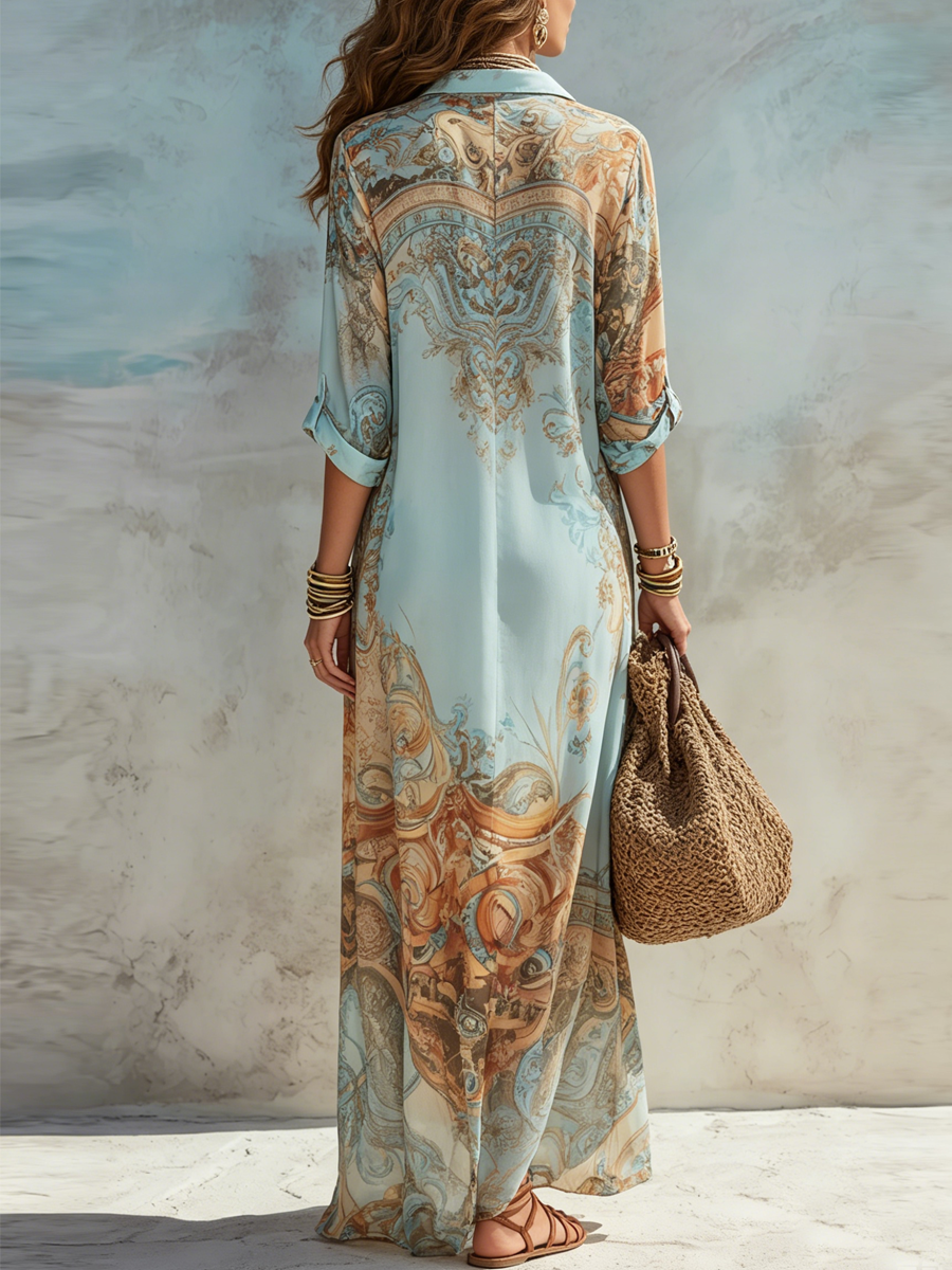 BEAUMONT NICE | ROBE CHEMISIER MAXI POUR FEMMES