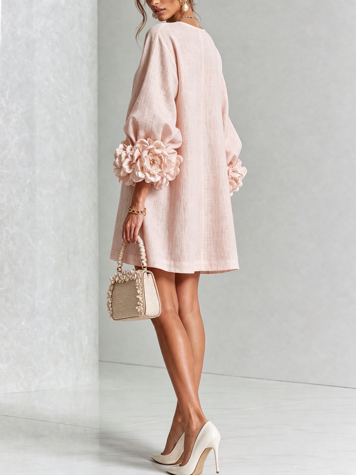 BEAUMONT NICE | ROBE ÉLÉGANTE À MANCHES POUR FEMMES