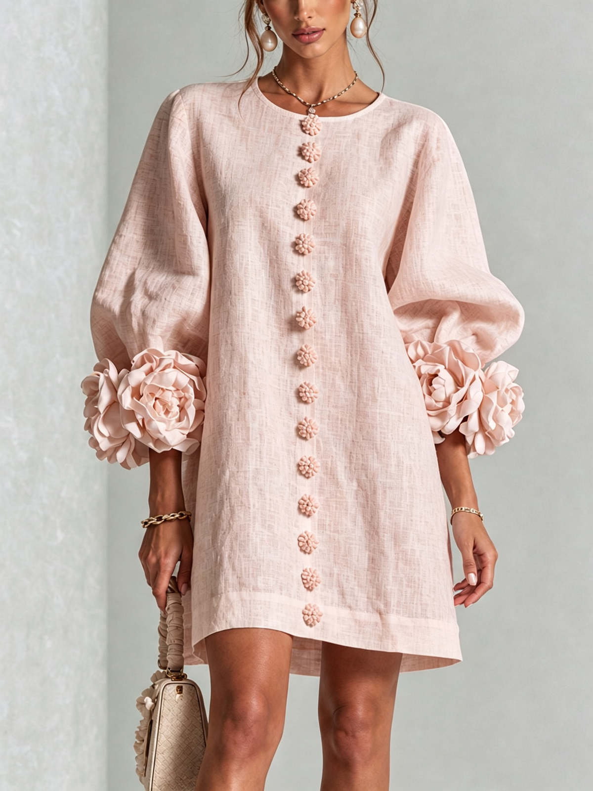 BEAUMONT NICE | ROBE ÉLÉGANTE À MANCHES POUR FEMMES