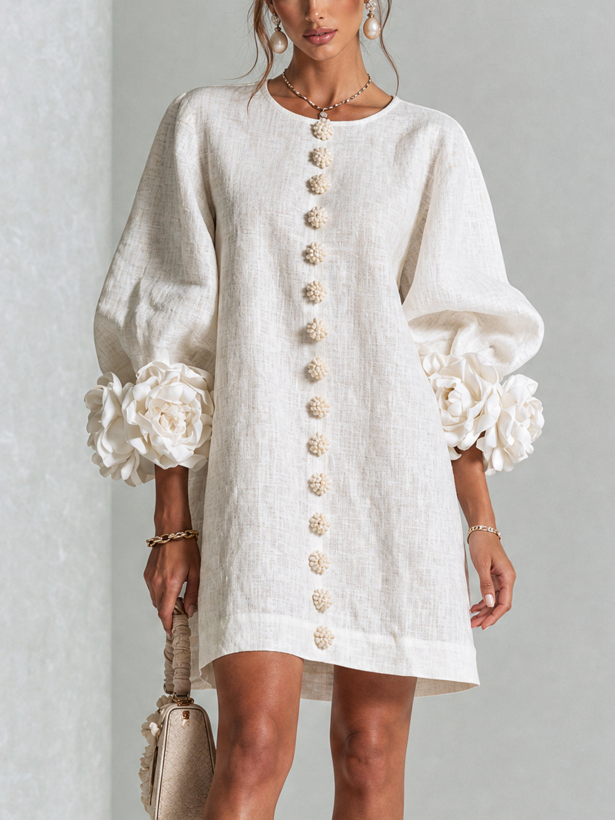 BEAUMONT NICE | ROBE ÉLÉGANTE À MANCHES POUR FEMMES