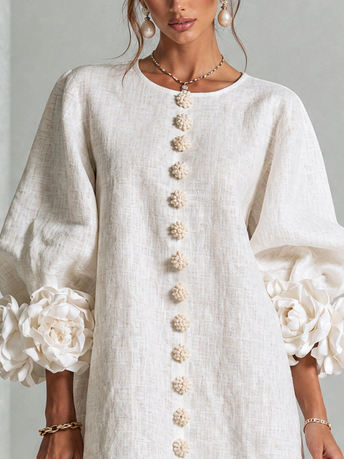 BEAUMONT NICE | ROBE ÉLÉGANTE À MANCHES POUR FEMMES