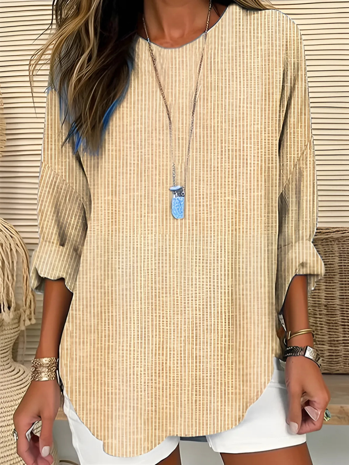 BEAUMONT NICE | BLOUSE À RAYURES POUR FEMME