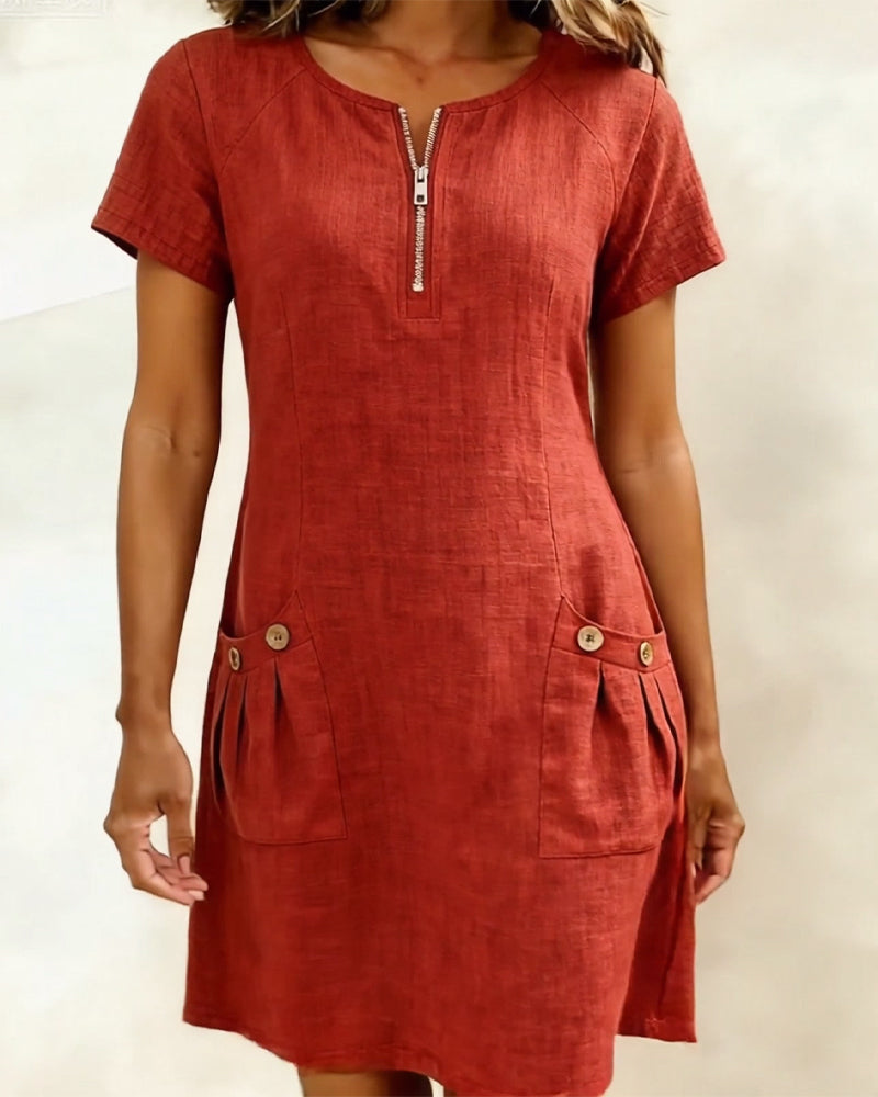 BEAUMONT NICE | CHIC ROBE MIDI FLUIDE POUR FEMMES
