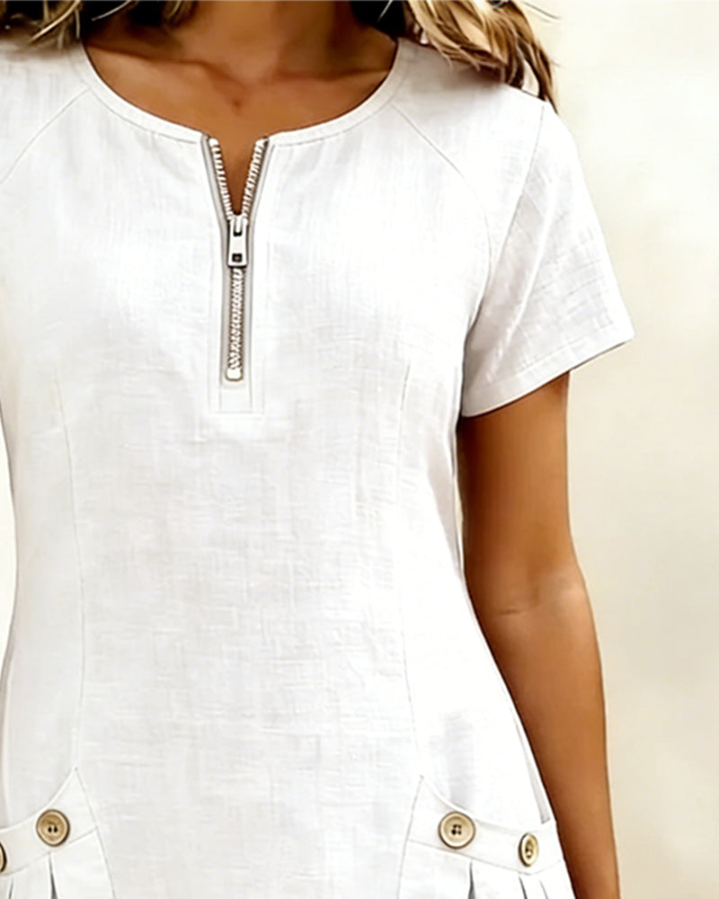 BEAUMONT NICE | ROBE À POCHES ZIPPÉES POUR FEMMES
