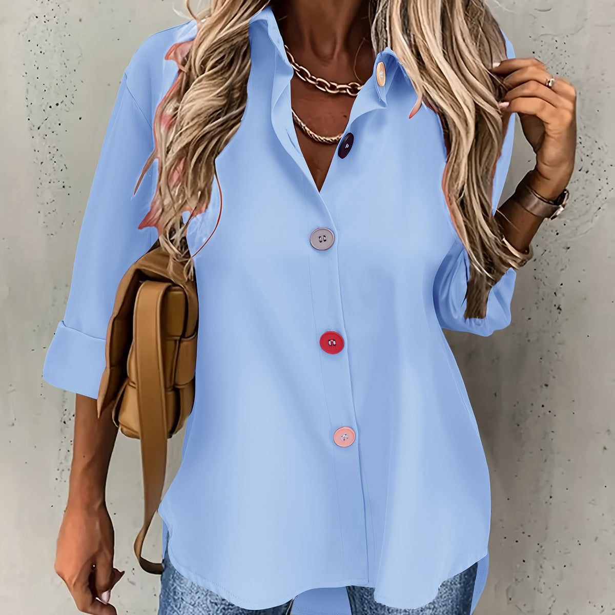BEAUMONT NICE | CHIC BLOUSE À BOUTONS POUR FEMMES