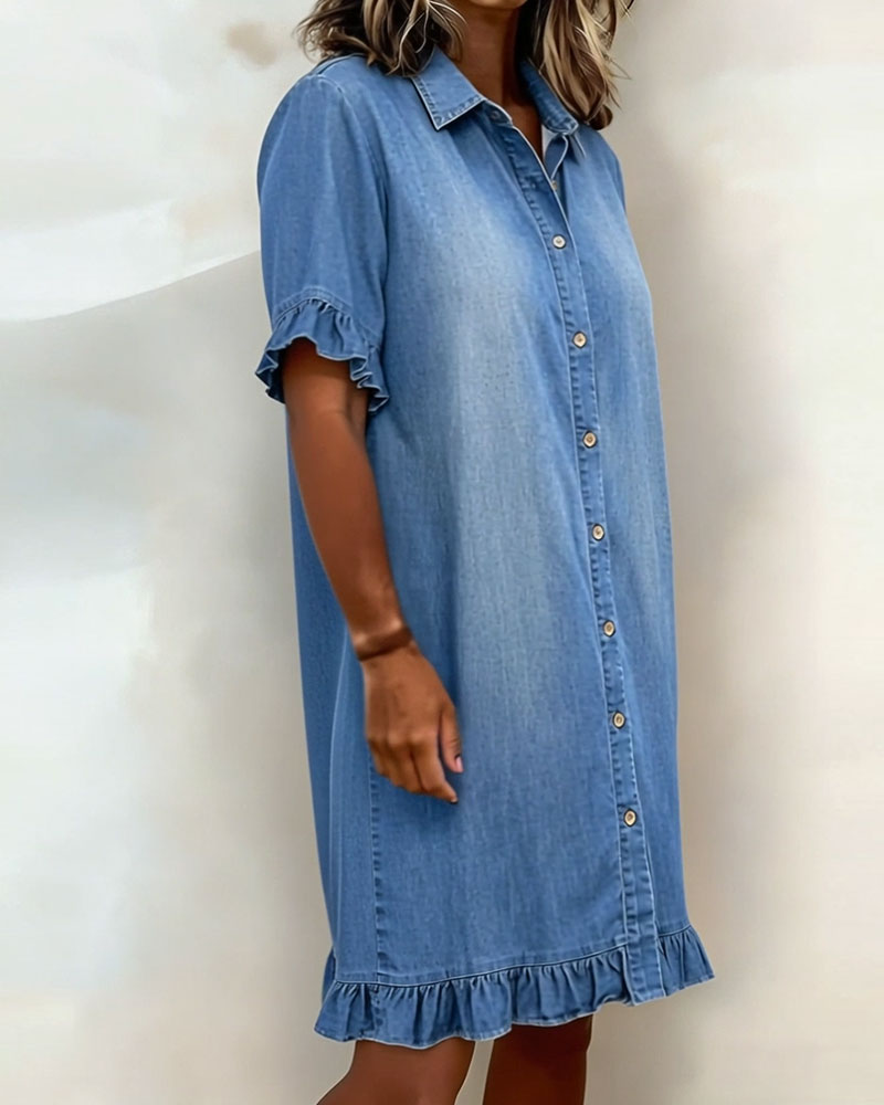 BEAUMONT NICE | ROBE MIDI EN DENIM MODERNE POUR FEMME