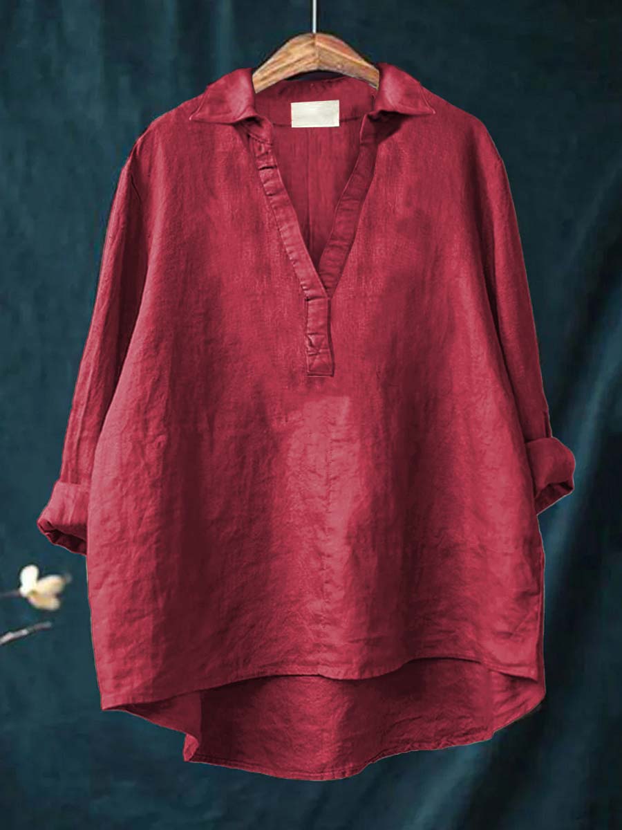 BEAUMONT NICE | BLOUSE COL V POUR FEMMES