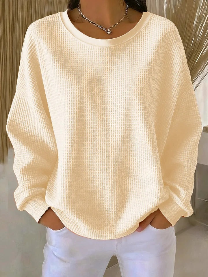 BEAUMONT NICE | PULL OVERSIZE EN MAILLE GAUFRÉE POUR FEMME