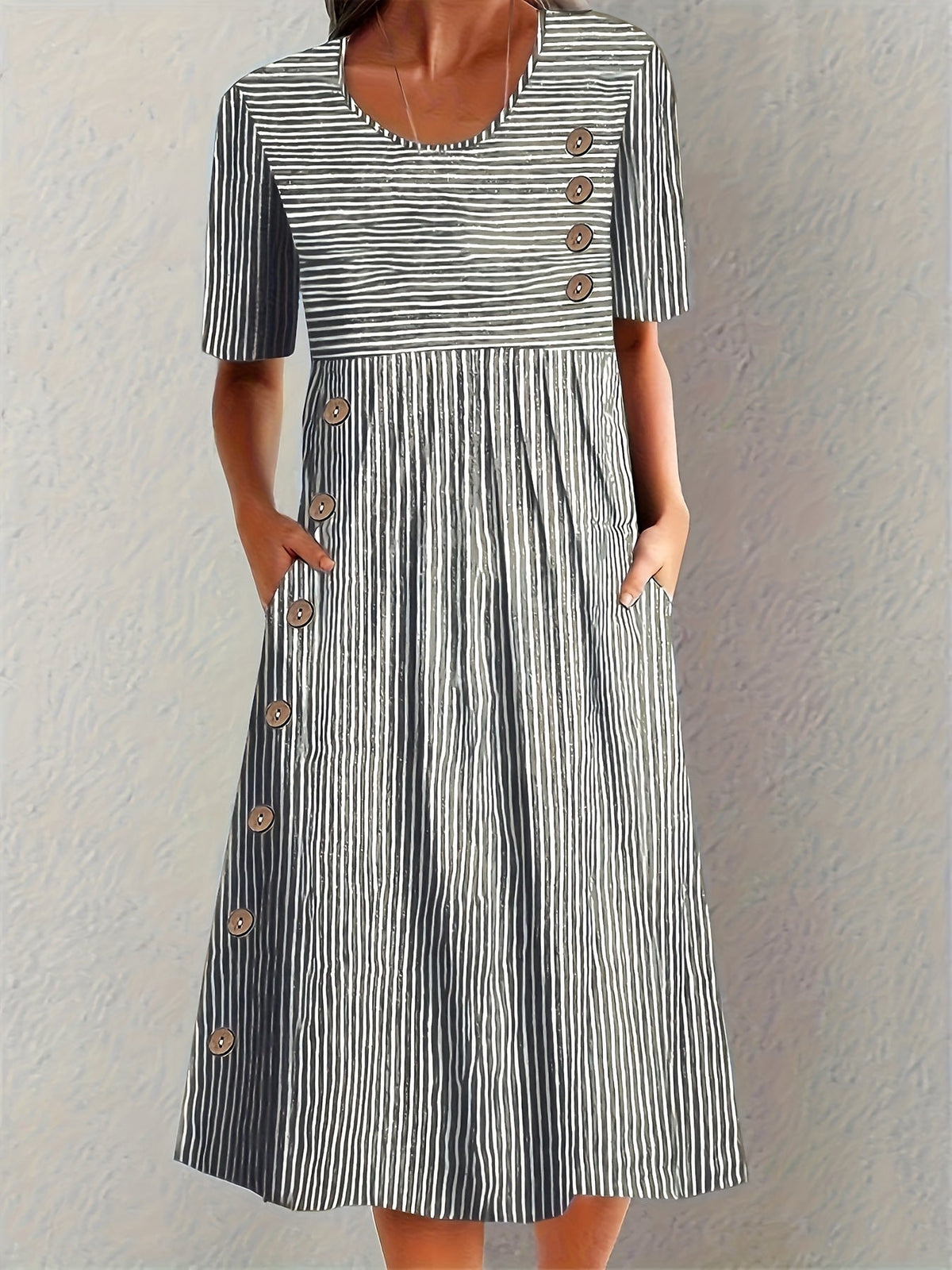 BEAUMONT NICE | ROBE D'ÉTÉ À RAYURES POUR FEMMES