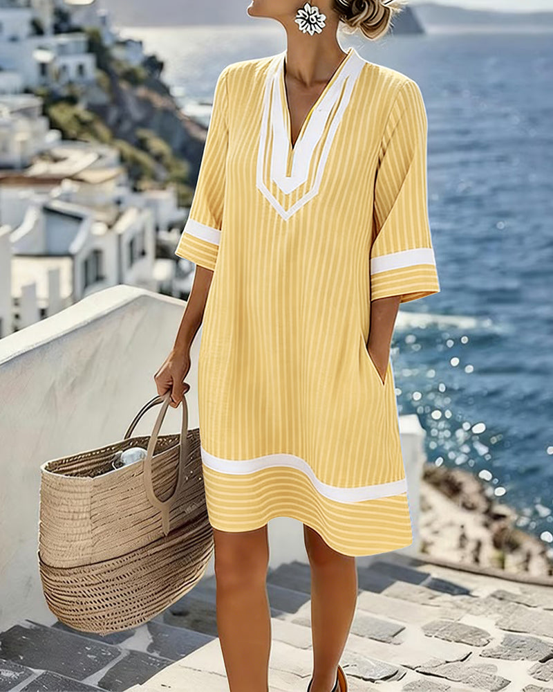 BEAUMONT NICE | ROBE MINI RAYÉE POUR FEMMES