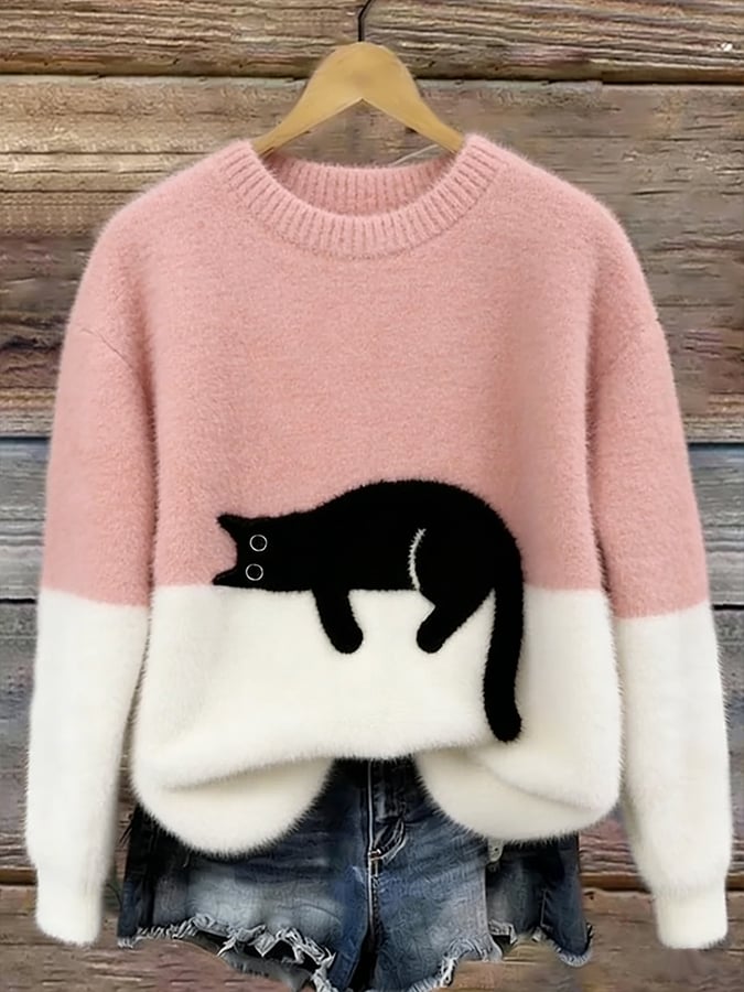 BEAUMONT NICE | PULL DÉTENDUE À MOTIFS POUR FEMMES